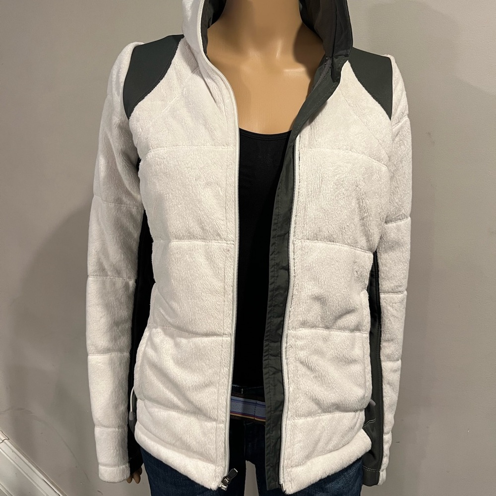 Columbia Sportswear Company Women's White and charcoal, gray/green Puffer Jacket
